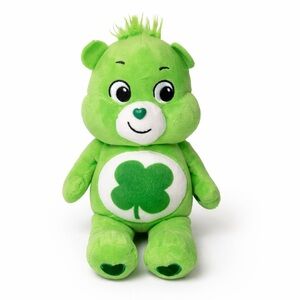 Care Bears Good Luck Bear Unlock The Magic 10” Stuffed Plush Four Leaf Clover